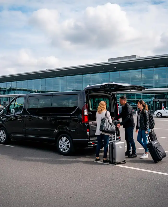 Navette aéroport flotte ATS Mouscron